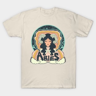 Retro Aries Illustration T-Shirt